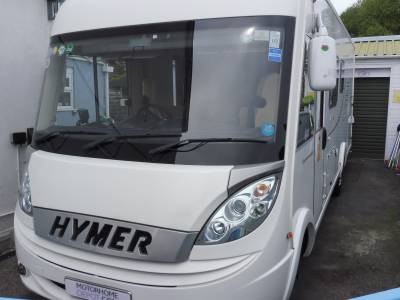 Hymer B694 A-class 4 berth large garage fixed bed motorhome for sale