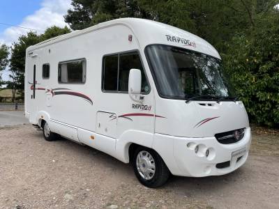 2007 A-Class Rapido 9048 DF 4 berth drop down bed end washroom motorhome for sale