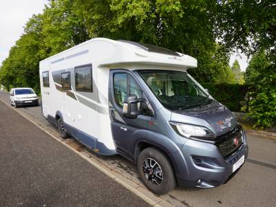 2020 Roller Team T-Line 743, 4-Berth, 4-Seatbelts, End Island Bed, Electric Drop-down bed, Motorhome for Sale