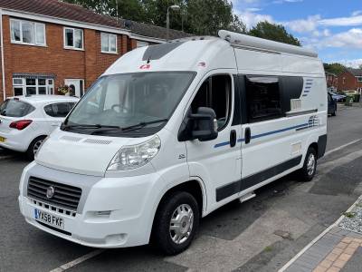 Adria Twin 600 Rear Fixed Bed 4 Seatbelts 3 Berth 2009 58 Plate Campervan Motorhome For Sale