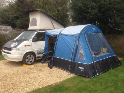 VW T4 Pop Top Campervan, includes awning