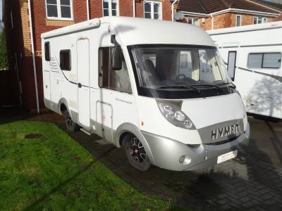 Hymer B504CL A Class Rear Fixed Bed Garage Centre Dinette Motorhome Camper Van For Sale