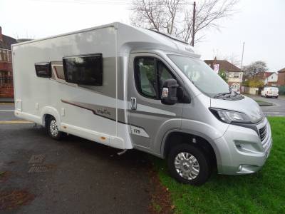 Elddis Majestic 175, 2021, 2 Berth, 2 Belts, Separate Shower, Tech Tower, Low Mileage, Large Bed or Two Full Singles, For Sale 