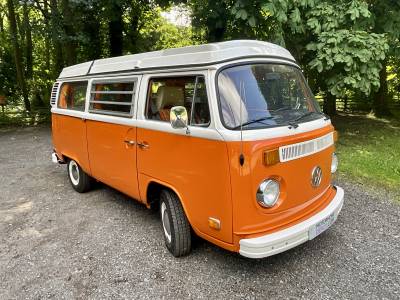 VW T2 campervan, 4 berth, 6 belted seats, 1972, LHD campervan for sale