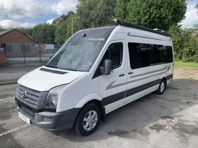 Volkswagen Crafter 4 Berth 5 Travel Seat Rear Fixed Lounge Motorhome For Sale