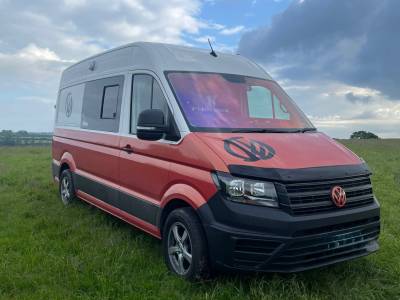 VW Crafter 2021 Camper Van - Shower - Kitchen - Fixed Rear Double Bed - For Sale