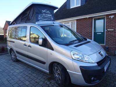 Peugeot Expert Tepee 2012 2 Berth Pop Top Electric Bed Camper Van For Sale