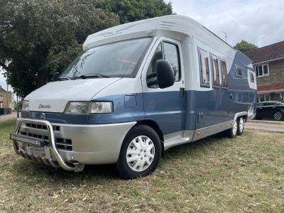 Hobby 750 LHD Tag axle Motorhome,solar, habitation air con, french bed,