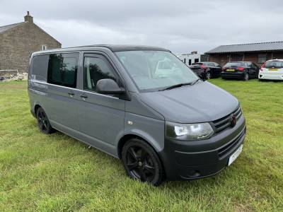 VW TRANSPORTER T5.1 PURE GREY LOW MILES HILO POP TOP ROOF TWIN SLIDING DOORS