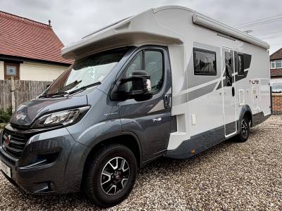 2021 Rollerteam T-Line 743 Motorhome Off Grid 4 Berth 4 Seat Belts Fixed Bed