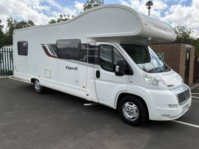 2015 6 berth 6 belt Swift Esprit 496 rear U shaped lounge
