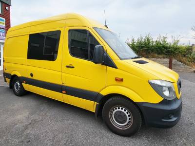Mercedes Sprinter van conversion MWB 2018 86k 2 berth/belts fixed bed
