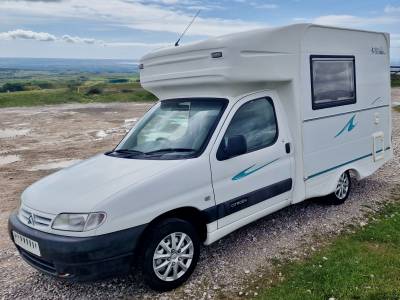 Nu Venture Surf 2000 2 Berth Citroen British Micro Motorhome fridge, hob, toilet