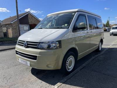 Vw T5.1 Coast to Coast campervan with full width rib bed,5 seat belts and awning