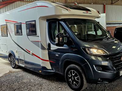 Rollerteam T-Line 785 motorhome 2016 15k 3500kgs 7.43m 4 berth/belt