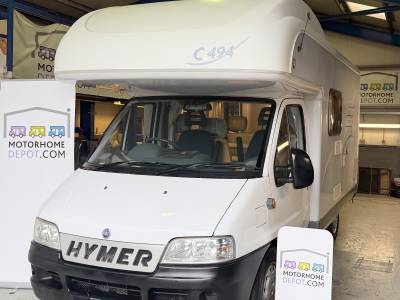 2003 Hymer C494 4 Berth 4 Travelling Belts Over Cab Bed With Dinette