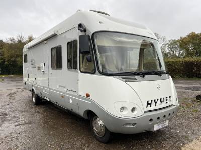 Hymer S820, A Class, 4 Berth, Rear Fixed Bed, Drop Down Bed, Sports Garage