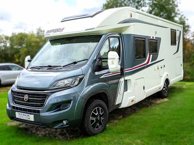 Rapido 696FF 55 Premium Edition - 4 Berth Island Bed, Garage, Drop Down Bed
