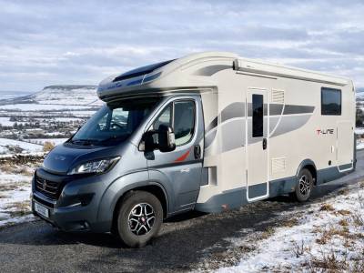 Roller Team T740, automatic, 2025, rear island bed + garage motorhome for sale