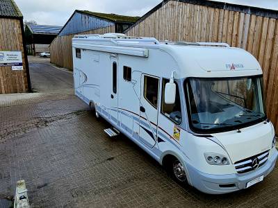 Frankia 840GD 2009 A class motorhome 41k 3L Sprinter 6 berth/2 belt