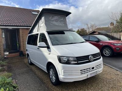 VW T6 S-Line TDI CamperKing Monte Carlo 67k ULEZ SWB Pop Top Solar Awning