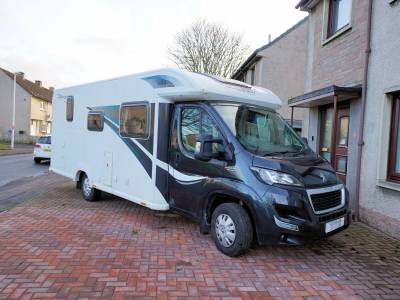 2016 Bailey Autograph Approach 745, 4-Berth, 4-Seatbelts, End Fixed Bed.  