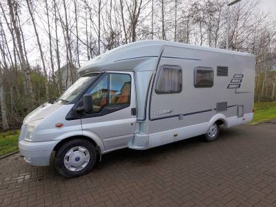 2008 Hymer T652CL, 2-Berth, 4-Seatbelts, End Fixed French Bed