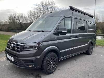 Volkswagen Crafter 2 berth off grid automatic rear fixed bed camper for sale
