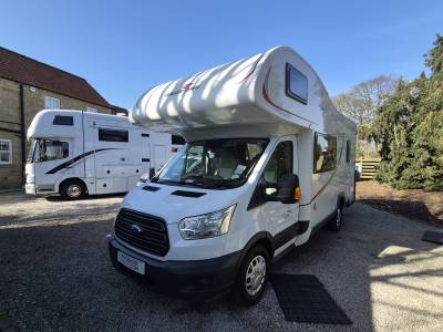 2016 Autoroller Zerfiro 675 rear bunk motorhome.
