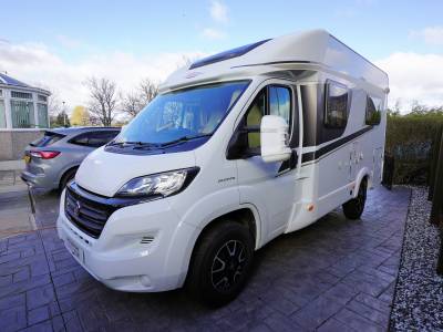 2017 Carado T135, 3-Berth, 4-Seatbelts, End fixed French Bed