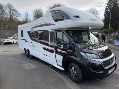 2018 SWIFT KON-TIKI 6 BERTH 4 BELT ULTRA LOW MILES AUTOMATIC MOTORHOME