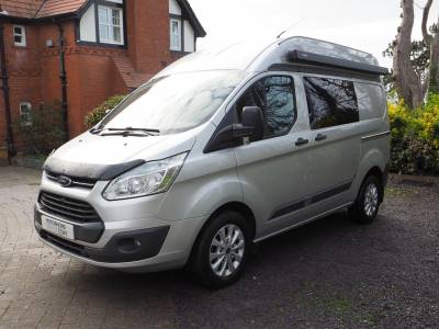 Ford Transit Custom Hi-Top Campervan, 2 Berth, 4 Belt, Solar, Heater
