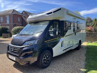 Benimar Mileo 243 4 Berth 4 Belt Fixed Bed Drop Bed Solar Awning 7k Garage 