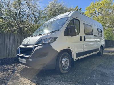 Peugeot Boxer 2 berth, 4 seat belt campervan