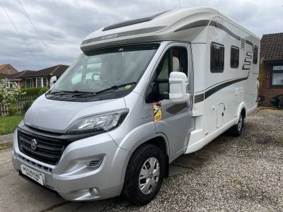 Hymer T568SL,2015, 4 berth rear single beds, rear garage coachbuilt motorhome