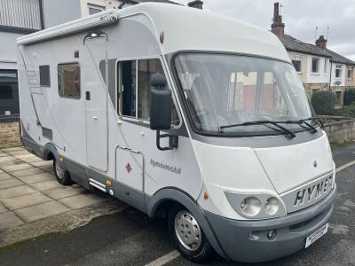 Hymer B564, 2006, 4 berth rear washroom A class motorhome