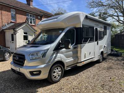Benimar Tessoro 487 4 Berth 4 Belt Drop Bed Solar Garage Towbar AC 5k Miles 2023