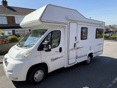 Elddis Firestorm 145 4 berth/belt rear U shaped lounge family motorhome for sale
