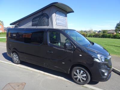 Vauxhall Vivaro 2017 4 Berth Rear Lounge Pop Top Camper Van For Sale
