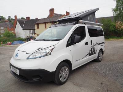 Nissan E-NV200 Campervan, 3 Berth, 4 Belt, Low Miles, Poptop