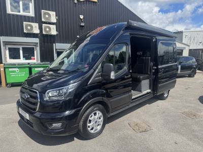 Ford Transit Race Camper Van 3 Berth 6 Travel Seats Read Fixed Bed Garage 