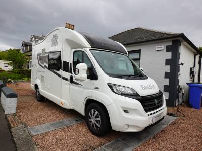 2017 Bessacarr 424, 4-Berth, 4-Seatbelts, End-washroom, Drop-down Double Bed