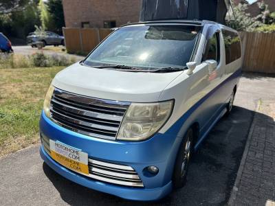 NISSAN ELGRAND RIDER CAMPERVAN, 2.5, 2 BERTH, 2008, ALLOY WHEELS