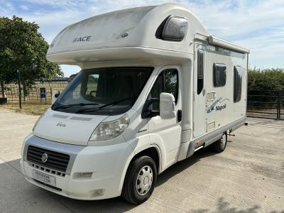 Ace Napoli 2007, 4 Berths, 4 Belts, Over Cab Bed, Inverter