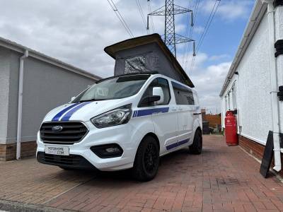 2018 FORD TRANSIT CUSTOM 280 130 BHP LTD SWB EURO 6 2 BERTH 5 BELT POPTOP