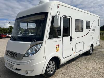 Hymer B554, 2012, 4 berth rear fixed bed A class motorhome