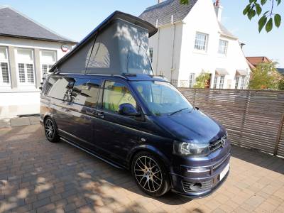 VW Transporter, T5.1 Highline, LWB, Pop-top Campervan, 4-Berths, 6-Seatbelts.
