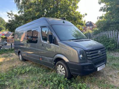 VW Crafter Campervan 3 Berth French Bed Garage Awning Tow Bar 67k Miles