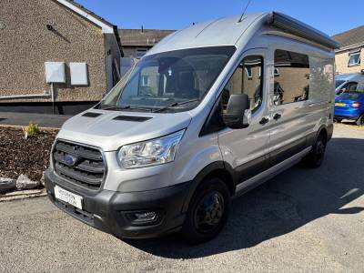 Ford Transit 2021 2 Berth 6 Belt Rear garage Race van Motorhome for sale