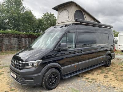 Volkswagen Crafter 4 berth, belt rear over garage bed automatic camper for sale